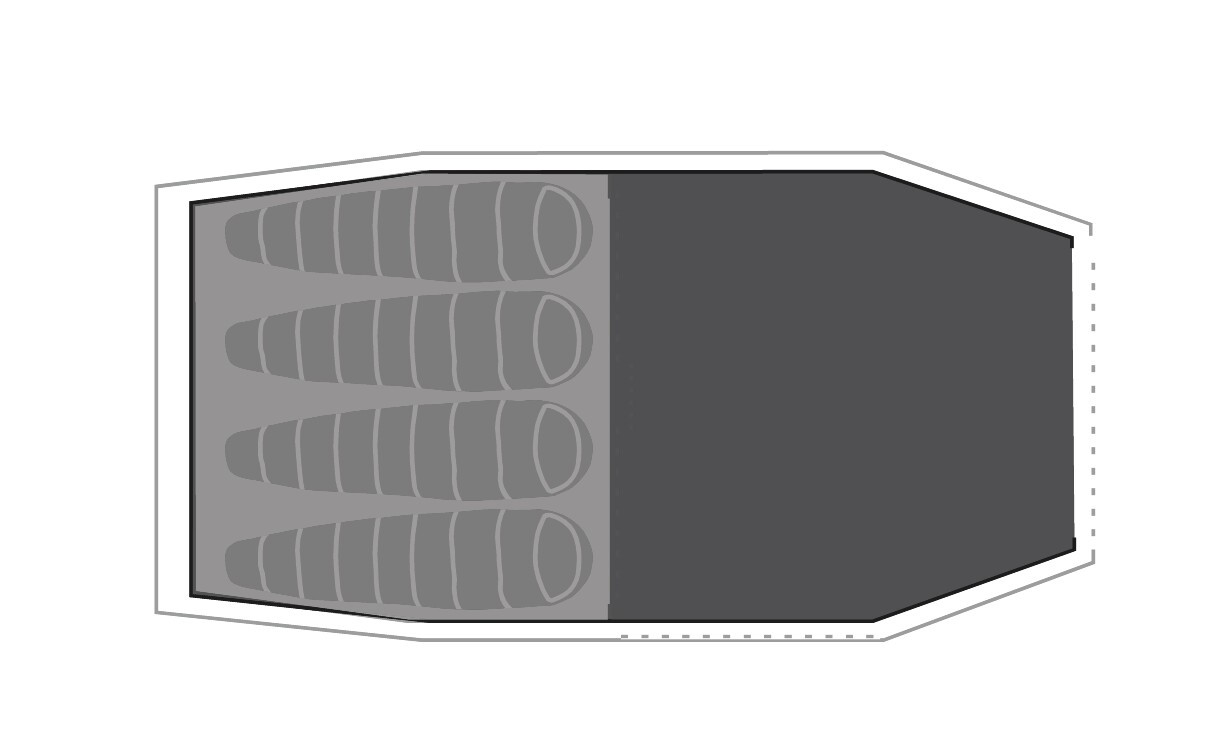 Zeltbodenunterlage Cima Versa 4